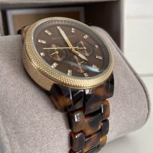 Michael Kors Jet Set Tortoise Shell Ladies Watch